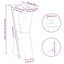 Patas para mesa de centro en forma de X 2 uds antracita acero de , Patas para mesas - Ref: Foro24-4012954, Precio: 84,13 €, D...