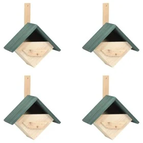 Casa para pájaros 4 unidades madera de abeto 24x16x30 cm de vidaXL, Pajareras - Ref: Foro24-47247, Precio: 49,97 €, Descuento: %