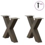 Patas de mesa centro forma X 2uds acero natural 60x(42-43) cm de , Patas para mesas - Ref: Foro24-4012963, Precio: 91,16 €, D...