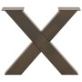Patas de mesa centro forma X 2uds acero natural 60x(42-43) cm de , Patas para mesas - Ref: Foro24-4012963, Precio: 91,16 €, D...