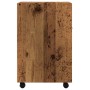 Armario ruedas madera contrachapada envejecida 33x38x60 cm de , Taquillas y armarios de almacenamiento - Ref: Foro24-856562, ...