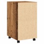 Armario ruedas madera contrachapada envejecida 33x38x60 cm de , Taquillas y armarios de almacenamiento - Ref: Foro24-856562, ...