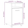 Armario ruedas madera contrachapada envejecida 33x38x60 cm de , Taquillas y armarios de almacenamiento - Ref: Foro24-856562, ...