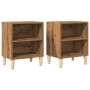 Mesita de noche 2 uds madera ingeniería roble artisian de , Mesitas de noche - Ref: Foro24-856419, Precio: 58,58 €, Descuento: %