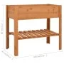 Jardinera de madera de abeto 88x43x80 cm de vidaXL, Soportes para macetas - Ref: Foro24-47237, Precio: 86,08 €, Descuento: %