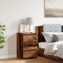 Mesita de noche madera de ingeniería envejecida 40x35x62,5 cm de , Mesitas de noche - Ref: Foro24-856522, Precio: 49,45 €, De...