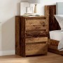 Mesita de noche madera de ingeniería envejecida 40x35x62,5 cm de , Mesitas de noche - Ref: Foro24-856522, Precio: 49,45 €, De...
