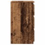 Mesita de noche madera de ingeniería envejecida 40x35x62,5 cm de , Mesitas de noche - Ref: Foro24-856522, Precio: 49,45 €, De...