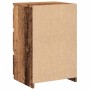 Mesita de noche madera de ingeniería envejecida 40x35x62,5 cm de , Mesitas de noche - Ref: Foro24-856522, Precio: 49,45 €, De...