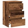 Mesita de noche madera de ingeniería envejecida 40x35x62,5 cm de , Mesitas de noche - Ref: Foro24-856522, Precio: 49,45 €, De...