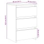 Mesita de noche madera de ingeniería envejecida 40x35x62,5 cm de , Mesitas de noche - Ref: Foro24-856522, Precio: 49,45 €, De...