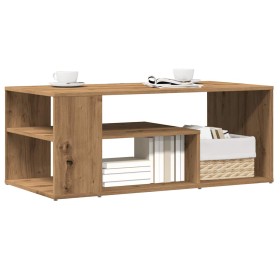 Mesa de centro madera contrachapada roble artisan 100x50x40 cm de , Mesas de centro - Ref: Foro24-856557, Precio: 68,07 €, De...