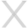 Patas para mesa de comedor en forma de X 2 uds acero blanco de , Patas para mesas - Ref: Foro24-4012977, Precio: 110,94 €, De...