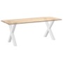 Patas para mesa de comedor en forma de X 2 uds acero blanco de , Patas para mesas - Ref: Foro24-4012977, Precio: 110,94 €, De...