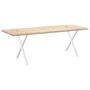 Patas para mesa de comedor en forma de X 2 uds acero blanco de , Patas para mesas - Ref: Foro24-4012921, Precio: 68,01 €, Des...