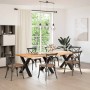 Patas para mesa de comedor en forma de X 3 uds acero negro de , Patas para mesas - Ref: Foro24-4012996, Precio: 142,54 €, Des...