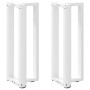 Patas de mesa consola en forma de T 2 unidades acero blanco de , Patas para mesas - Ref: Foro24-4013041, Precio: 90,97 €, Des...