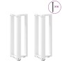 Patas de mesa consola en forma de T 2 unidades acero blanco de , Patas para mesas - Ref: Foro24-4013041, Precio: 90,97 €, Des...