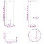 Patas de mesa consola en forma de T 2 unidades acero blanco de , Patas para mesas - Ref: Foro24-4013041, Precio: 90,97 €, Des...