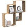 Estante de pared madera ingeniería roble artisian 80x15x78,5 cm de , Estantes y estanterías - Ref: Foro24-856611, Precio: 30,...