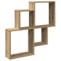 Estante de pared madera ingeniería roble artisian 80x15x78,5 cm de , Estantes y estanterías - Ref: Foro24-856611, Precio: 30,...