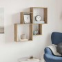 Estante de pared madera ingeniería roble artisian 80x15x78,5 cm de , Estantes y estanterías - Ref: Foro24-856611, Precio: 30,...