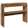 Mesa consola madera de ingeniería envejecida 80x30x102 cm de , Mesas auxiliares - Ref: Foro24-856626, Precio: 57,23 €, Descue...