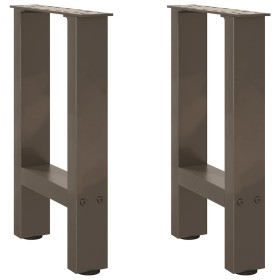 Patas para mesa de centro de acero natural 2 uds 28x(42-43) cm de , Patas para mesas - Ref: Foro24-4013275, Precio: 55,31 €, ...