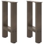 Patas para mesa de centro de acero natural 2 uds 28x(42-43) cm de , Patas para mesas - Ref: Foro24-4013275, Precio: 55,31 €, ...