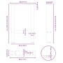 Patas para mesa de centro de acero natural 2 uds 28x(42-43) cm de , Patas para mesas - Ref: Foro24-4013275, Precio: 55,31 €, ...