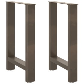 Patas para mesa de centro de acero natural 2 uds 60x(72-73) cm de , Patas para mesas - Ref: Foro24-4013307, Precio: 87,16 €, ...