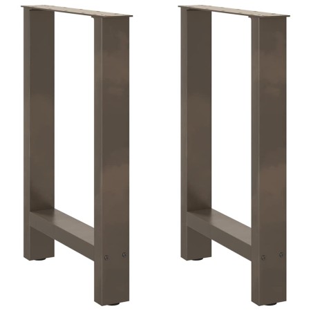 Patas para mesa de centro de acero natural 2 uds 60x(72-73) cm de , Patas para mesas - Ref: Foro24-4013307, Precio: 87,16 €, ...