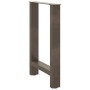 Patas para mesa de centro de acero natural 2 uds 60x(72-73) cm de , Patas para mesas - Ref: Foro24-4013307, Precio: 87,16 €, ...