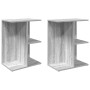 Mesitas noche 2 uds madera ingeniería gris Sonoma 46,5x29x61 cm de , Mesitas de noche - Ref: Foro24-858661, Precio: 59,60 €, ...