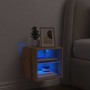 Mueble de TV de pared con luces LED roble artisian 30x28,5x30cm de , Muebles TV - Ref: Foro24-857674, Precio: 32,10 €, Descue...