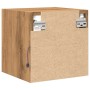 Mueble de TV de pared con luces LED roble artisian 30x28,5x30cm de , Muebles TV - Ref: Foro24-857674, Precio: 32,10 €, Descue...