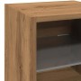 Mueble de TV de pared con luces LED roble artisian 30x28,5x30cm de , Muebles TV - Ref: Foro24-857674, Precio: 32,10 €, Descue...