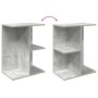 Mesita de noche madera contrachapada gris hormigón 46,5x29x61cm de , Mesitas de noche - Ref: Foro24-858656, Precio: 37,67 €, ...