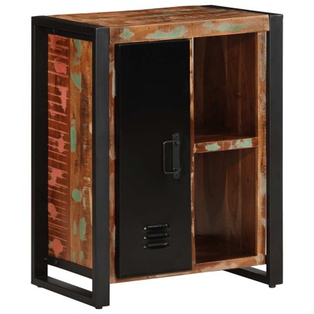 Aparador madera maciza reciclada multicolor 55x35x70 cm de , Aparadores - Ref: Foro24-4013578, Precio: 181,34 €, Descuento: %