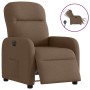 Sillón reclinable eléctrico de tela marrón de , Sillones - Ref: Foro24-3302956, Precio: 231,81 €, Descuento: %
