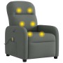 Sillón reclinable de masaje eléctrico tela gris oscuro de , Sillones - Ref: Foro24-3302963, Precio: 271,84 €, Descuento: %