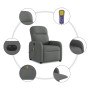 Sillón reclinable de masaje eléctrico tela gris oscuro de , Sillones - Ref: Foro24-3302963, Precio: 271,84 €, Descuento: %