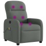 Sillón de masaje reclinable de tela gris oscuro de , Sillones - Ref: Foro24-4015533, Precio: 226,58 €, Descuento: %