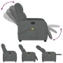Sillón de masaje reclinable de tela gris oscuro de , Sillones - Ref: Foro24-4015533, Precio: 226,58 €, Descuento: %