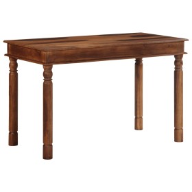 Mesa de comedor madera maciza de acacia 120x60x77 cm de , Mesas de cocina y de comedor - Ref: Foro24-4102366, Precio: 226,52 ...