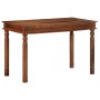 Mesa de comedor madera maciza de acacia 120x60x77 cm de , Mesas de cocina y de comedor - Ref: Foro24-4102366, Precio: 226,52 ...