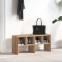 Zapatero apilable roble artesanal 89,5x30x40 cm de , Organizadores de vestidores y perchas de barra - Ref: Foro24-858855, Pre...