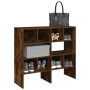 Zapateros 2 uds apilables roble ahumado 89,5x30x40 cm de , Organizadores de vestidores y perchas de barra - Ref: Foro24-85884...