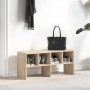 Zapatero apilable roble sonoma 89,5x30x40 cm de , Organizadores de vestidores y perchas de barra - Ref: Foro24-858843, Precio...
