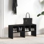 Zapatero apilable roble negro 89,5x30x40 cm de , Organizadores de vestidores y perchas de barra - Ref: Foro24-858841, Precio:...